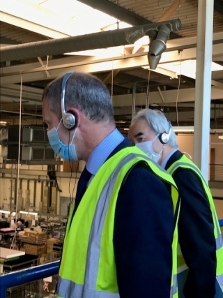 Michael Matheson MSP visited Mitsubishi