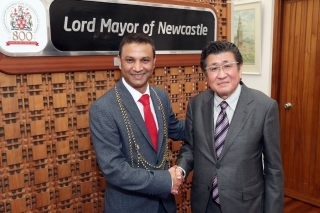 Visit with the Lord Mayor of Newcastle Habib Rahman