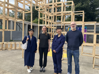 Deputy Consul General Ishii (outer left) with Ono (middle right) and ESW staff