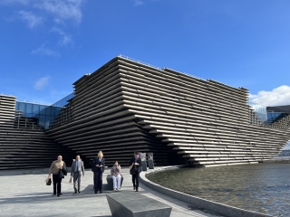 The V&A Museum building designed by Kengo Kuma