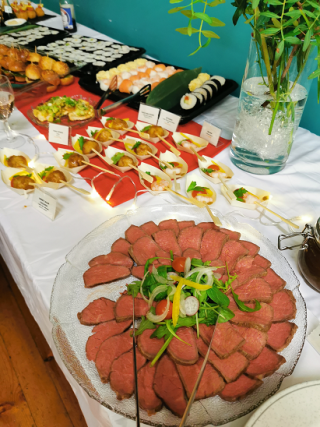 A variety of colourful dishes from