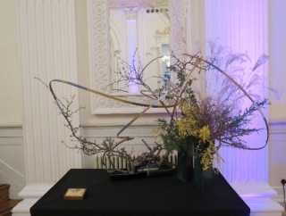 Ikebana flower arrangement